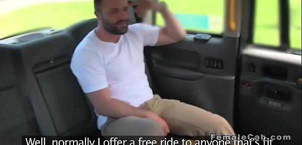  Free ride fuck in female fake taxi